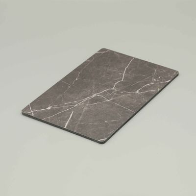 Odporny na zarysowania szary arkusz ACP marmurowy, aluminiowy panel o konstrukcji 1,5 mm do 8 mm