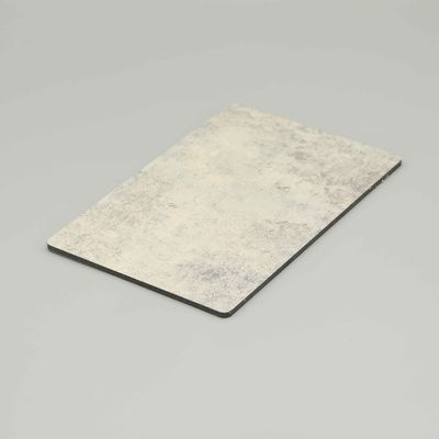 Odporny na zarysowania cement Acp Listy lustrzane Jasno szary Marmurowy złożony panel 4MM