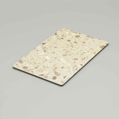 Świeżożółty Terrazzo Marmur Aluminiowy Panel Kompozytowy A2 4mm Panel Kompozytowy