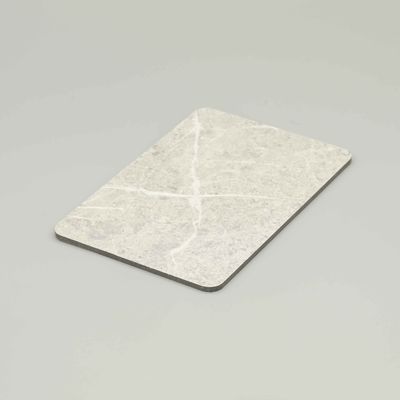 4 mm wodoodporny panel kompozytowy z marmuru i aluminium (4x8 ft / wykończenie białe kamienie odporne na zadrapania)
