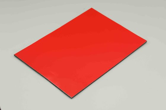 Chińskie czerwone płyty z aluminium złożone z PE odporne na korozję Biura Acp Sheet Outdoor