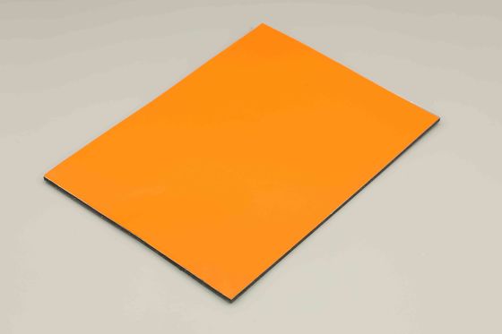 Panel ścienny zewnętrzny ACM z powłoką PVDF Orange Aluminium Composite Panel dekoracja budynku 4MM 1.22*2.44m