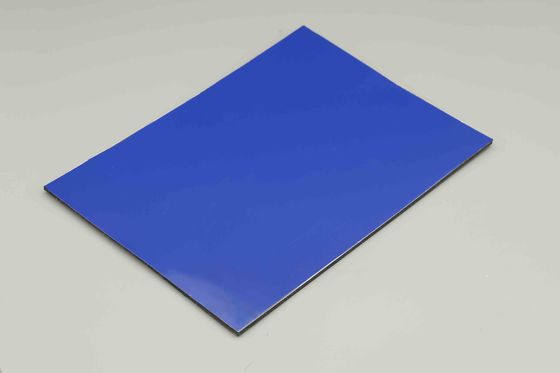 UVproof Dark Blue Durable Pvdf Aluminium Composite Panel Cladding Lightweight Fire Retardant Acp Sheet