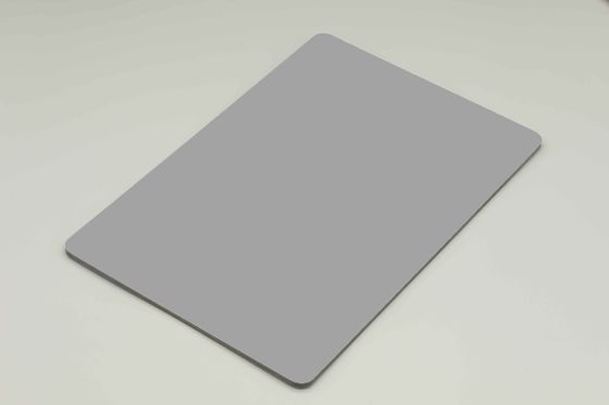 A1 B2 5mm Szary PE powłoka Aluminium Panel kompozytowy Kolor stały Standardowy rozmiar Dekoracja