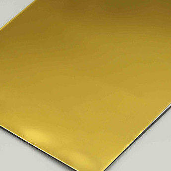 Wysoko odblaskowe lusterkowe aluminiowe panele kompozytowe.