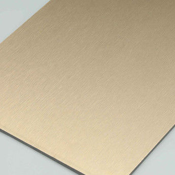 4MM 1,22 X 2,44m Okładziny domów Szczotkowane srebrne Acm HDPE zewnętrzne panele kompozytowe