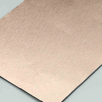 Panel złożony z aluminium szczotkowanego HDPE 4MM 1,22 X 2,44m Pe Panel złożony z aluminium