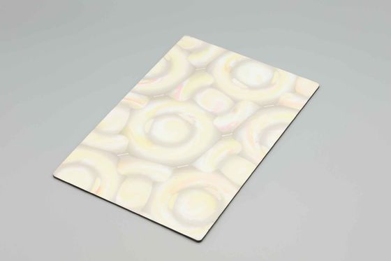 Świetnie żółte pączki marmurowy aluminium kompozytowy panel 1220MM 4mm Acm Panel