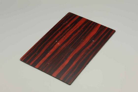 Dekoracja drzwi do ścian wewnętrznych Imitacja ziarna drewna Aluminiowy Panel Kompozytowy 4MM Panele ścienne