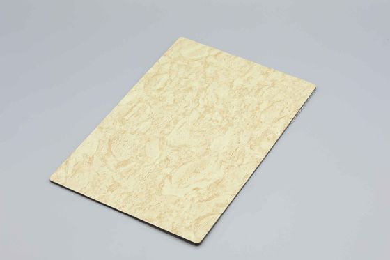 PVDF powlekany marmur aluminiowy złożony panel o długości 2440 mm i teksturze kamiennej do ścian dekoracyjnych