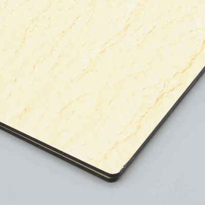 4mm 1,22x2,44m Odporny na zarysowania płytki kompozytowej z kamienia szorstkiego, tekstury aluminiowej, do wykończenia zewnętrznego