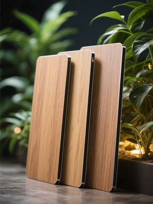 FR Drewniane Wykończenie Aluminiowe Panele Kompozytowe ACP Zewnętrzne Szerokie Listwy Okładzina Do Bram